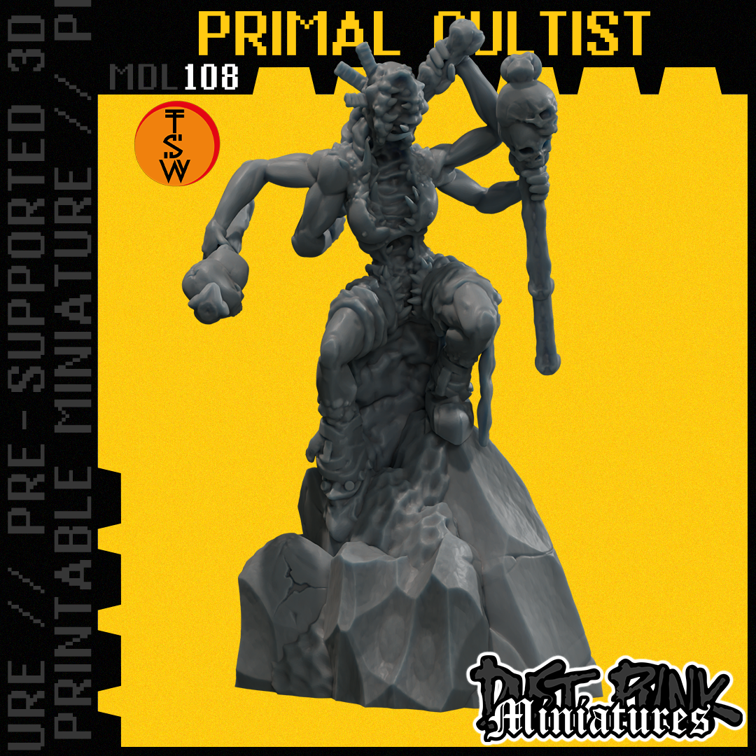 MDL108 PRIMAL CULTIST [PRE-SUPPORTED]